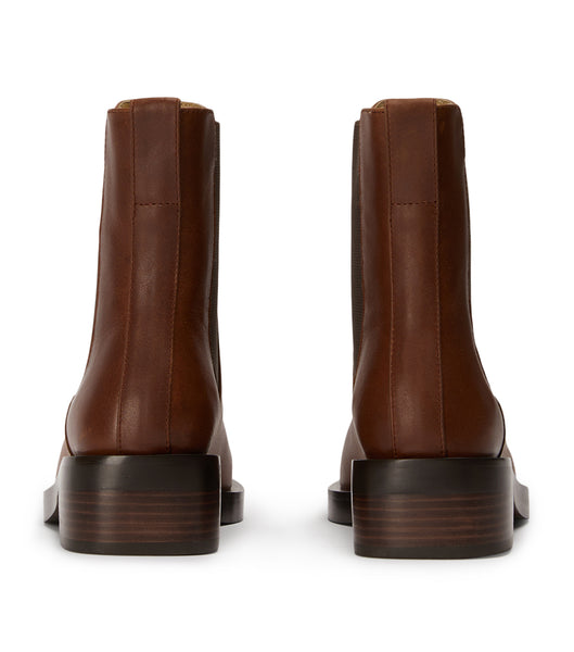 Brown Tony Bianco Tango Cognac 4cm Ankle Boots | QZAUV35631