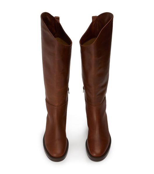 Brown Tony Bianco Tyler Cognac 4cm Knee High Boots | QZAWA44058