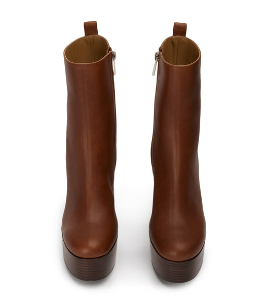 Brown Tony Bianco Tyra Cognac 12cm Heeled Boots | ZANZX75540