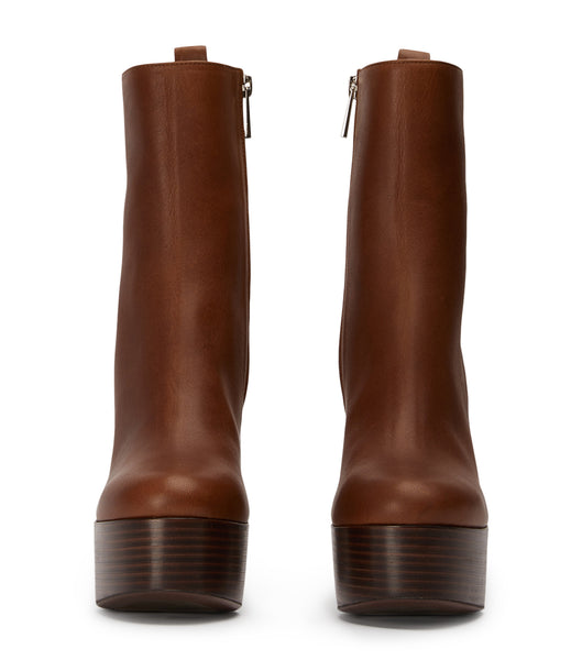 Brown Tony Bianco Tyra Cognac 12cm Heeled Boots | ZANZX75540