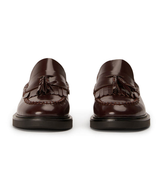 Chocolate Tony Bianco Colt Vino Hi Shine 4.5cm Loafers | LZASX71107