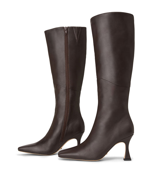 Chocolate Tony Bianco Fantasy Chocolate Nappa 8cm Stiletto Boots | BZASO21061