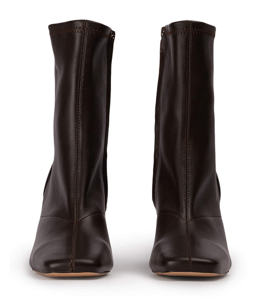 Chocolate Tony Bianco Fomo Chocolate Nappa 8cm Heeled Boots | MZAHR60752