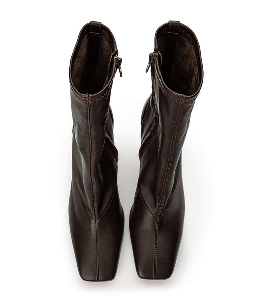 Chocolate Tony Bianco Halsey Chocolate Nappa 10.5cm Stiletto Boots | DZAKV32266