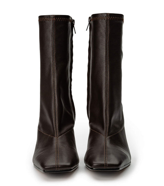 Chocolate Tony Bianco Halsey Chocolate Nappa 10.5cm Stiletto Boots | DZAKV32266