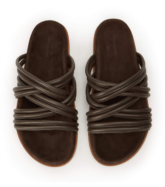 Chocolate Tony Bianco Loki Chocolate Nappa Sandals | AZADF41663