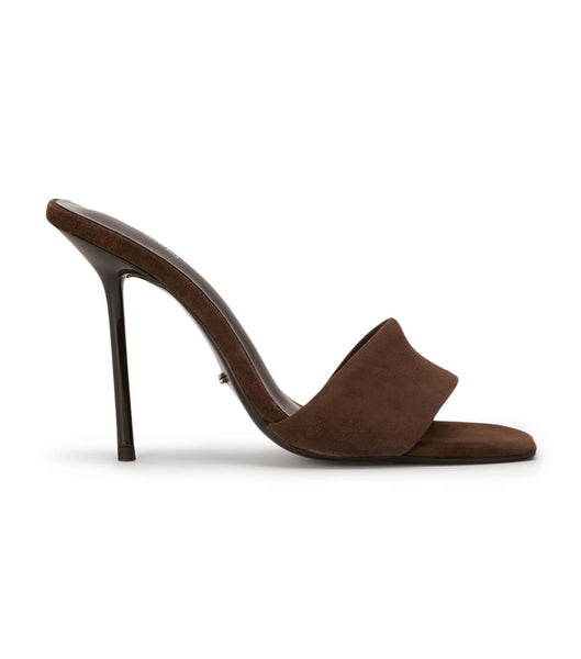 Chocolate Tony Bianco Natalie Espresso Suede 10.5cm Event Heels | YZAVQ44053