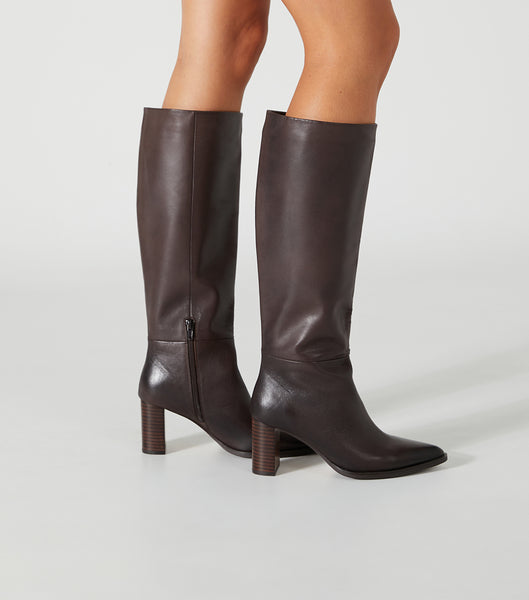 Chocolate Tony Bianco Peppe Choc Como 7.5cm Knee High Boots | MZAFT80873