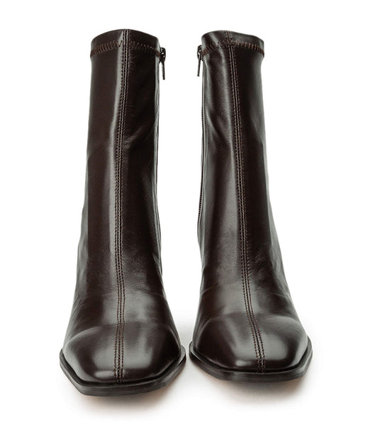 Chocolate Tony Bianco Rover Chocolate Nappa 8.5cm Heeled Boots | QZAUV43155