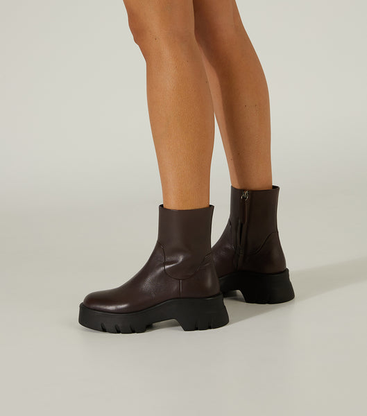 Chocolate Tony Bianco Rumble Choc Como 5.5cm Combat Boots | TZAPQ84971