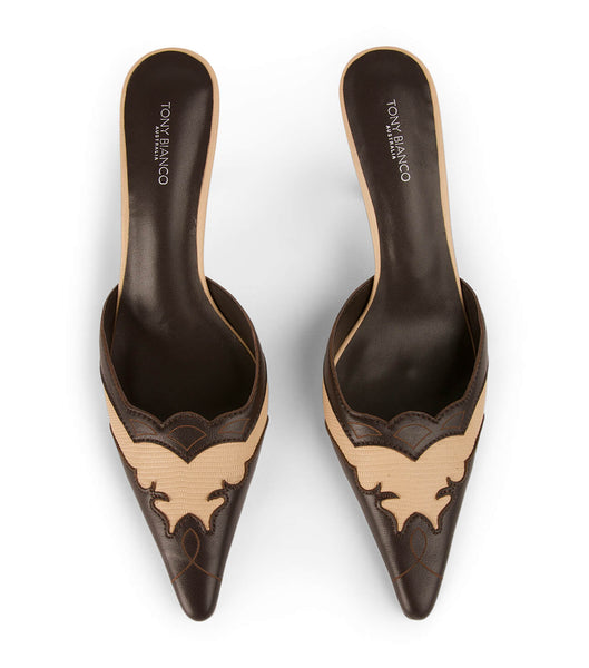 Chocolate Tony Bianco Shuga Beech/Chocolate 8cm Court Shoes | ZANZX78063