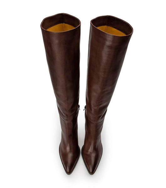 Chocolate Tony Bianco Skyla Choc Como 9cm Mid Calf Boots | ZAIIZ67427