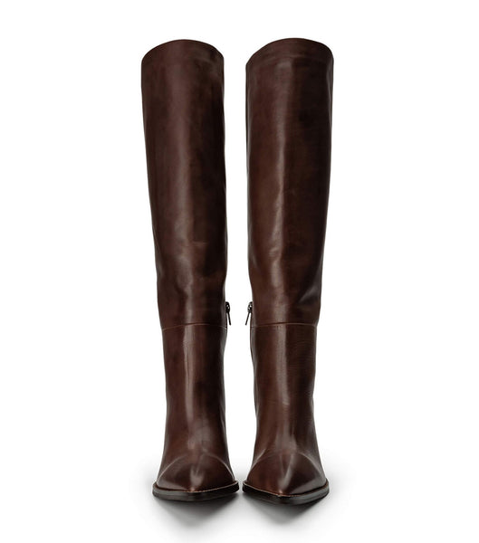 Chocolate Tony Bianco Skyla Choc Como 9cm Mid Calf Boots | ZAIIZ67427