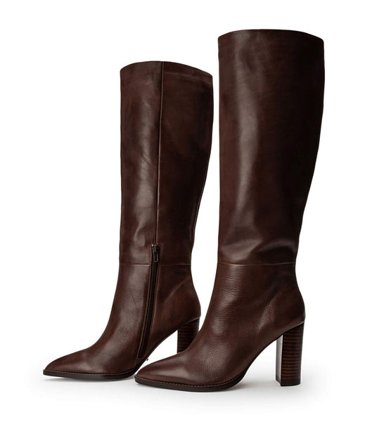 Chocolate Tony Bianco Skyla Choc Como 9cm Mid Calf Boots | ZAIIZ67427