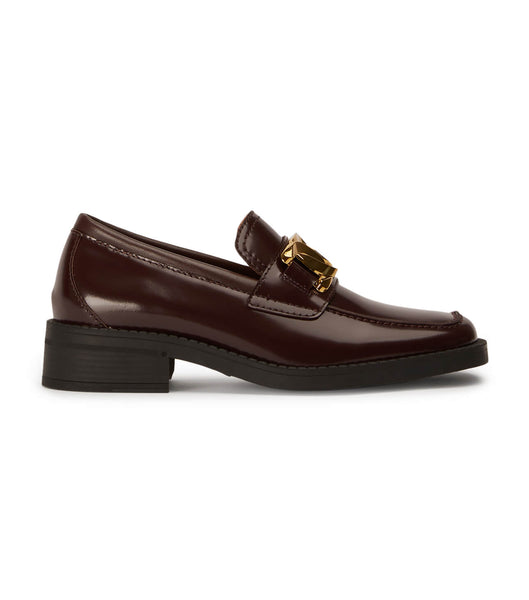 Chocolate Tony Bianco Tia Vino Hi Shine 4cm Loafers | DZAKV96791