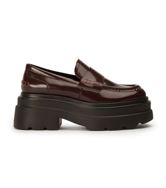 Chocolate Tony Bianco Zomp Vino Hi Shine 7.5cm Loafers | ZZANQ96136