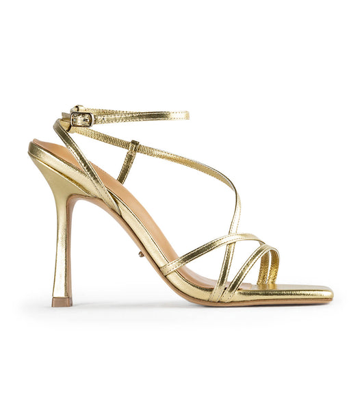 Gold / Metal Tony Bianco Franci Gold Nappa Metallic 10.5cm Bridal Heels | DZAVO47823