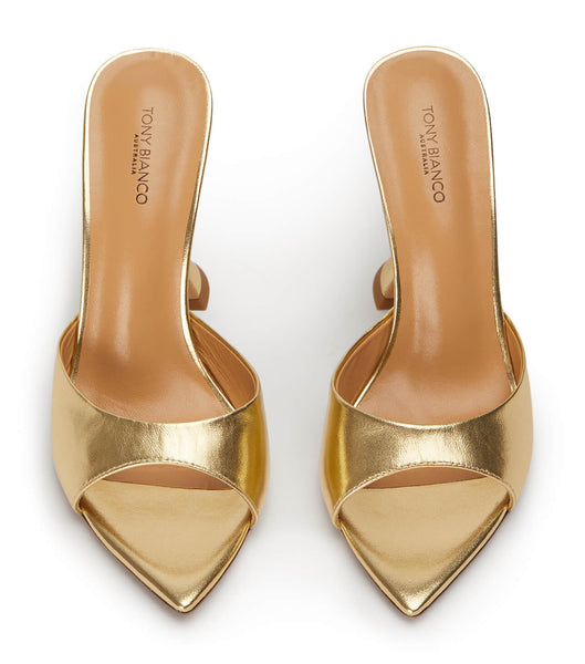 Gold / Metal Tony Bianco Marcel Gold Nappa Metallic 10.5cm Bridal Heels | GZAEC70324