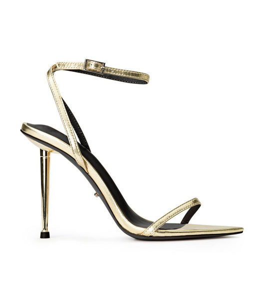 Gold / Metal Tony Bianco Myra Gold Nappa Metallic 10.5cm Bridal Heels | AZAWC40416