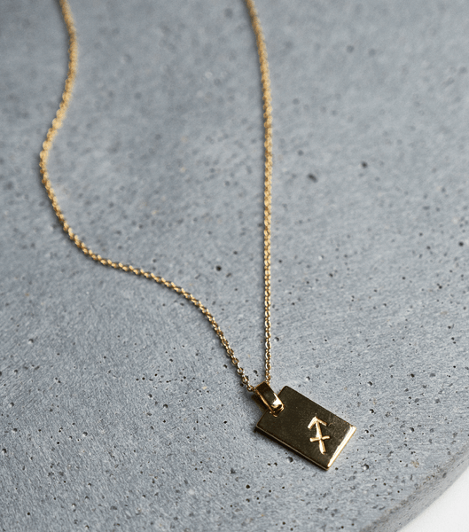 Gold Tony Bianco Gold Sagittarius Zodiac Necklace Accessories | ZAZPD32806