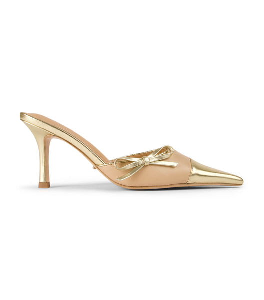 Gold Tony Bianco Shirley Beech/Gold 8cm Court Shoes | UZATG11972