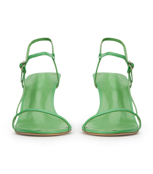 Green Tony Bianco Caprice Acid Green 7cm Strappy Heels | SZAVO66164