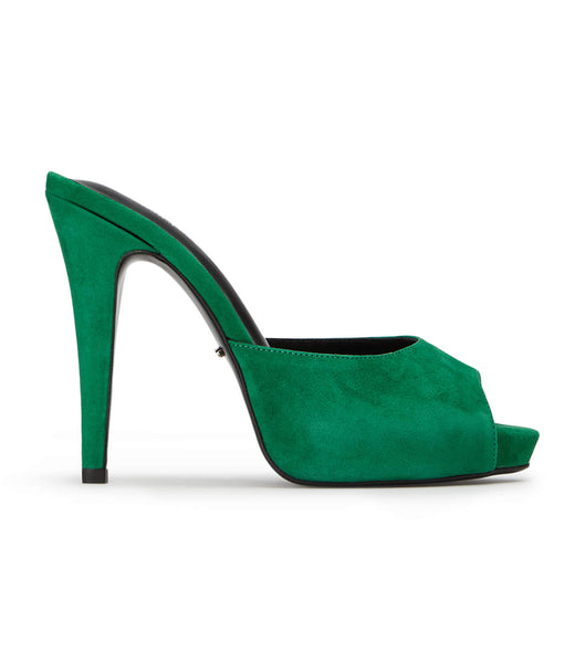 Green Tony Bianco Love Jade Suede 12cm Stiletto Heels | ZAIIZ44817