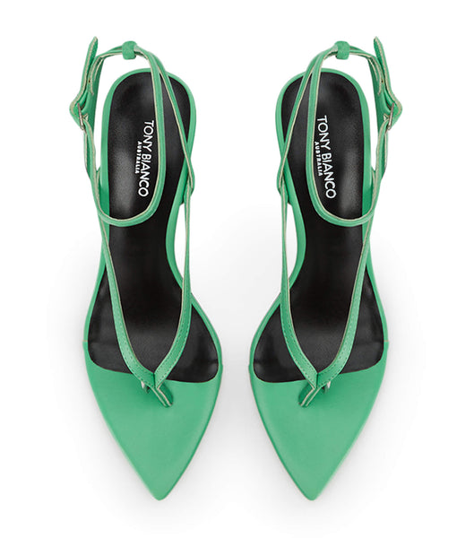 Green Tony Bianco Melina Acid Green 10.5cm Stiletto Heels | SZANY68114