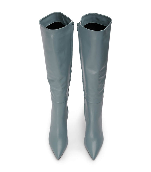 Grey Tony Bianco Apollo Steel Nappa 10.5cm Mid Calf Boots | LZASX77187