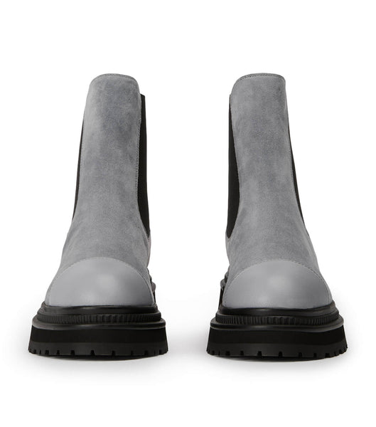 Grey Tony Bianco Hurricane Steel Grey Suede 5.5cm Ankle Boots | AZAWC76436