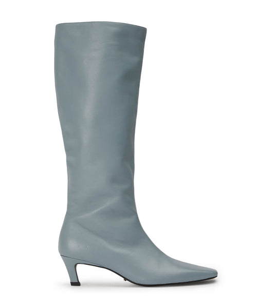 Grey Tony Bianco Vixon Steel Nappa 5cm Heeled Boots | QZAWA39288