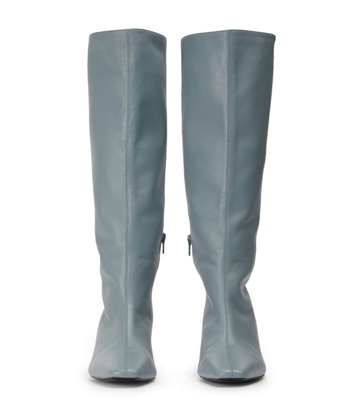 Grey Tony Bianco Vixon Steel Nappa 5cm Knee High Boots | ZAJKU55167