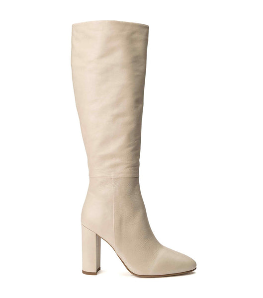 Light Yellow Tony Bianco Bellez Vanilla Venice 9.5cm Knee High Boots | FZAHY85560