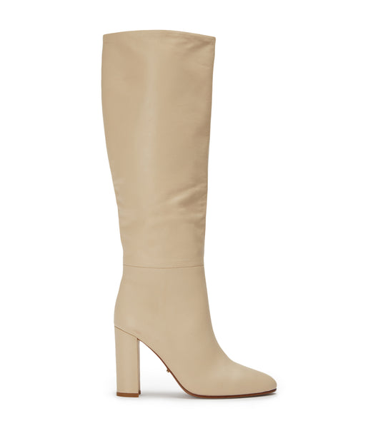 Light Yellow Tony Bianco Boss Vanilla Venice 9.5cm Mid Calf Boots | SZANY45626