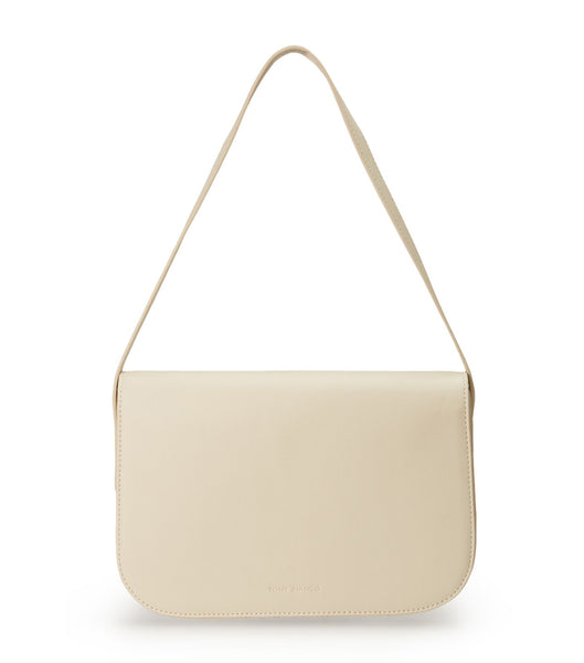 Light Yellow Tony Bianco Cecil Vanilla Leather Shoulder Bag Accessories | ZAQCS60346