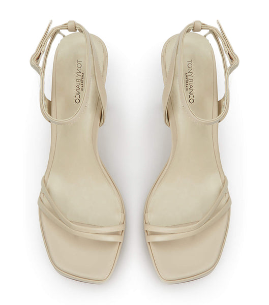 Light Yellow Tony Bianco Dandy Vanilla Capretto 11.5cm Bridal Heels | GZAEC60007