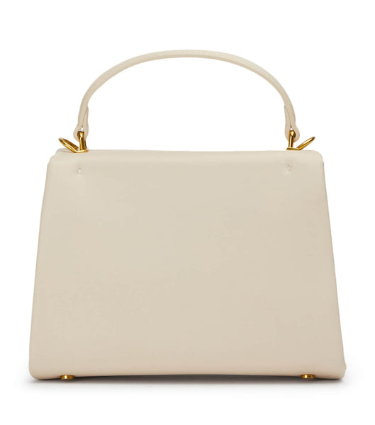 Light Yellow Tony Bianco Eve Vanilla Leather Mini Handbags Accessories | ZZANQ50102