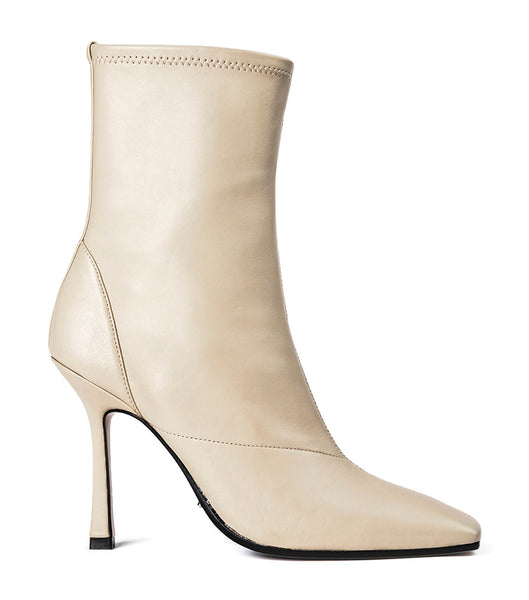 Light Yellow Tony Bianco Halsey Vanilla Nappa 10.5cm Heeled Boots | ZAEGJ42583