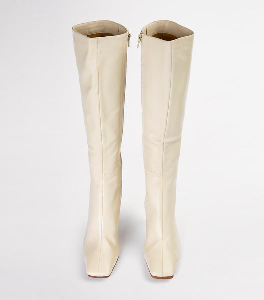 Light Yellow Tony Bianco Havana Vanilla Nappa 10.5cm Heeled Boots | GZAEC73874