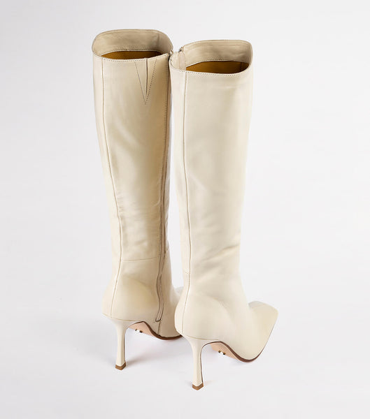 Light Yellow Tony Bianco Havana Vanilla Nappa 10.5cm Mid Calf Boots | GZAUC46739