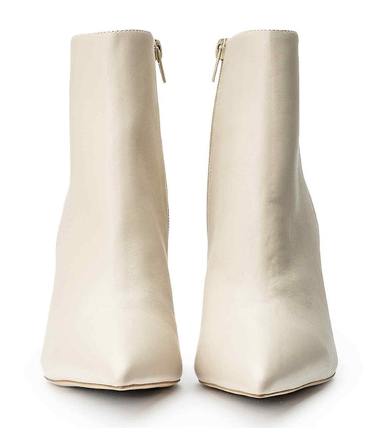 Light Yellow Tony Bianco Keanu Vanilla Nappa 9.5cm Ankle Boots | TZAPQ84849