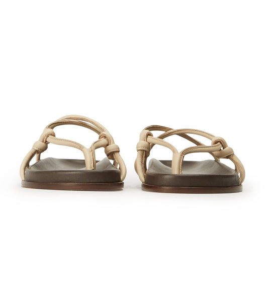 Light Yellow Tony Bianco Luelle Vanilla Nappa Sandals | MZAHR45962