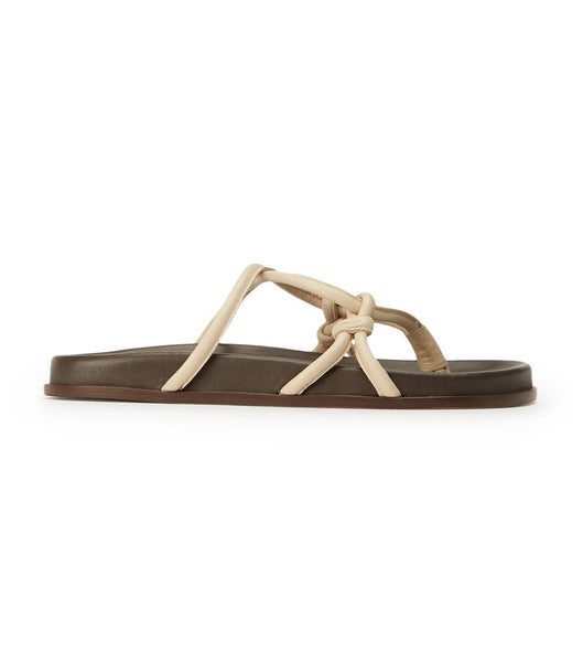 Light Yellow Tony Bianco Luelle Vanilla Nappa Sandals | MZAHR45962