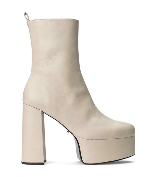 Light Yellow Tony Bianco Tyra Vanilla Venice 12cm Ankle Boots | EZAHC33665