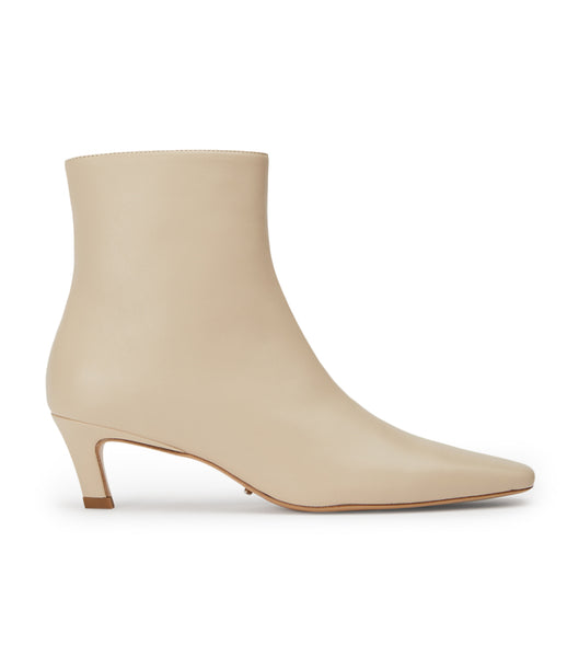 Light Yellow Tony Bianco Vicci Vanilla Nappa 5cm Heeled Boots | ZAICD93551