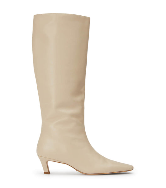 Light Yellow Tony Bianco Vixon Vanilla Nappa 5cm Mid Calf Boots | SZANY86849