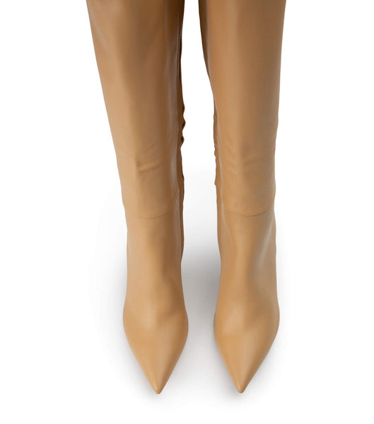 Orange Tony Bianco Apollo Honey Nappa 10.5cm Knee High Boots | AZADF47916