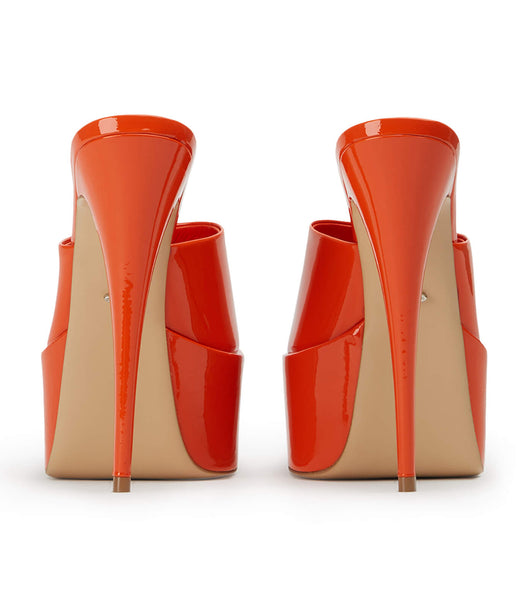 Orange Tony Bianco Jordyn Citrus Patent 15cm Stiletto Heels | ZAJKU20469