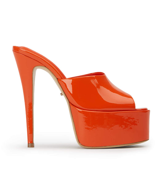 Orange Tony Bianco Jordyn Citrus Patent 15cm Stiletto Heels | ZAJKU20469