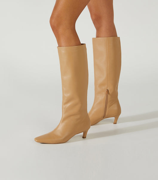 Orange Tony Bianco Vixon Honey Nappa 5cm Mid Calf Boots | AZADF70612